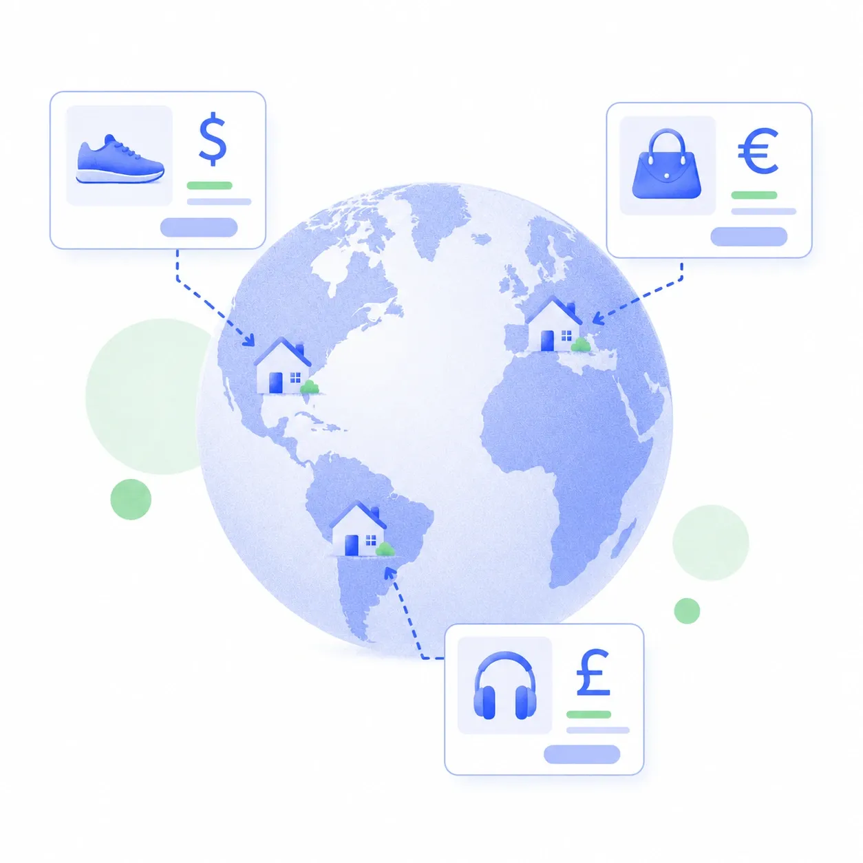 An illustration of a residential IP scraping social media data